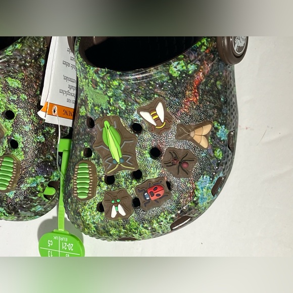 Crocs With Outdoor Bugs Clogs Inspired Moss Toddler C 5 *Brand New* - Picture 8 of 11
